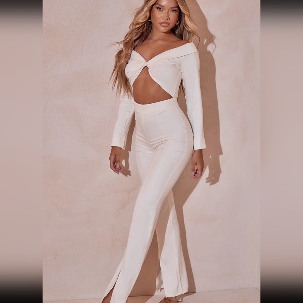 Elegant Cream Jumpsuit